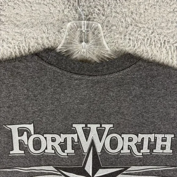 Harley-Davidson T-Shirt Men’s Medium Girl Skull Gray Fort Worth Texas - Picture 8 of 11